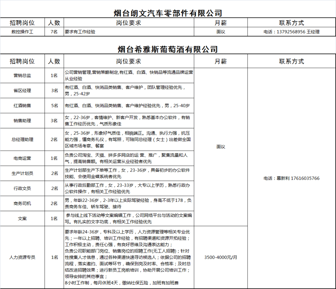 龙口招聘网实时职位信息概览