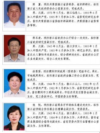 浙江省委最新人事任免动态概览